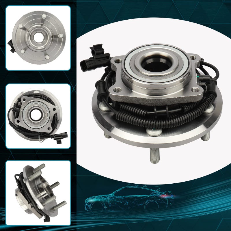 IRONTEK 512360 Rear Wheel Hub and Bearing Assembly Compatible for Chrysler 2008-2012 Town & Country, for Dodge 2008-2012 Grand Caravan, for VW 2009-2012 Routan; 5-Lug w/ABS Wheel Bearing and Hub - Image 3